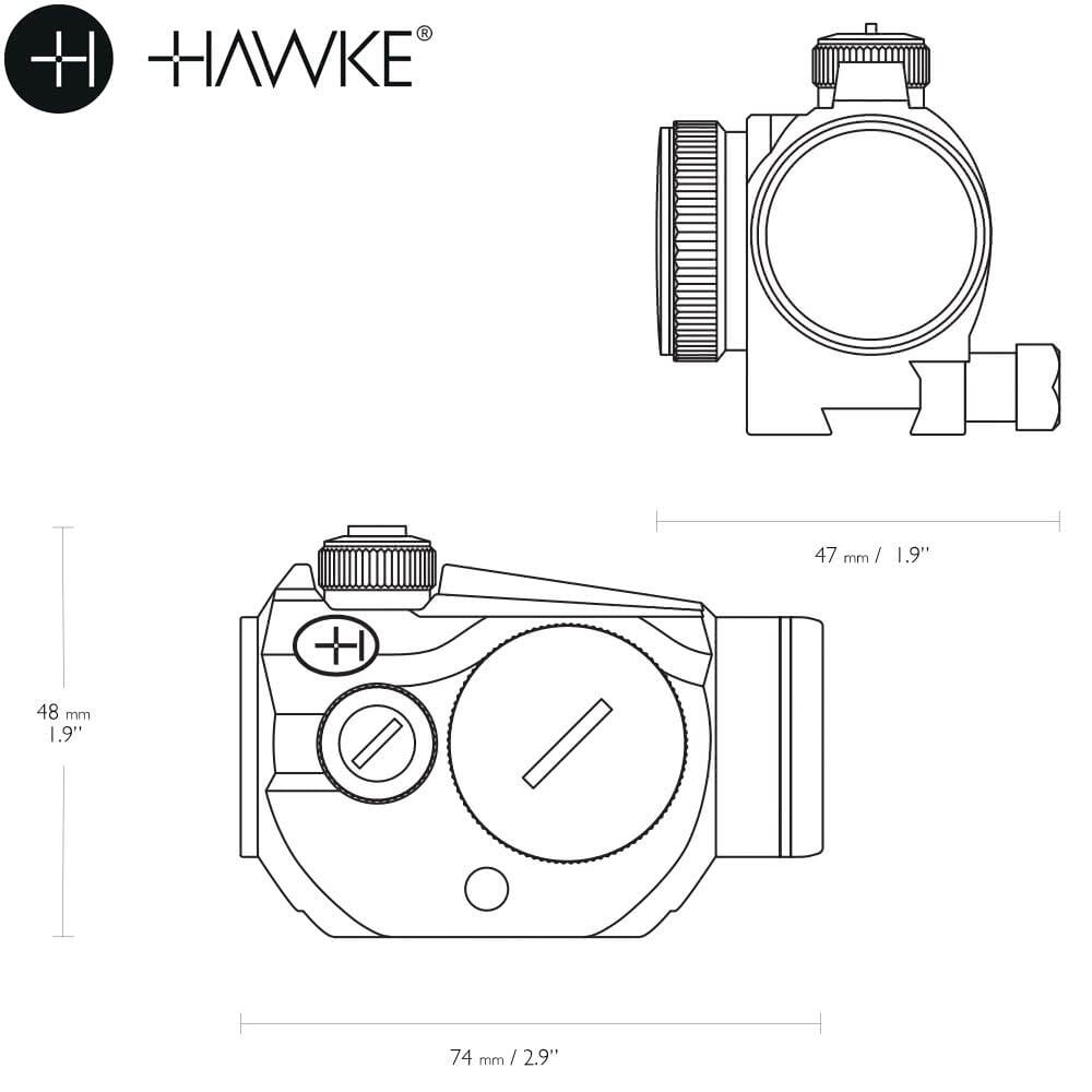 Mira Red Dot Hawke Vantage 1X20 9-11mm 4/5