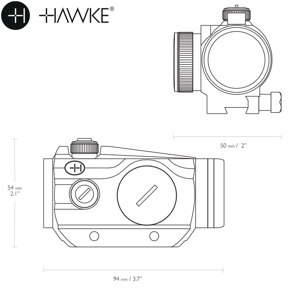 Mira Red Dot Hawke Vantage 1X25 9-11mm 4/5