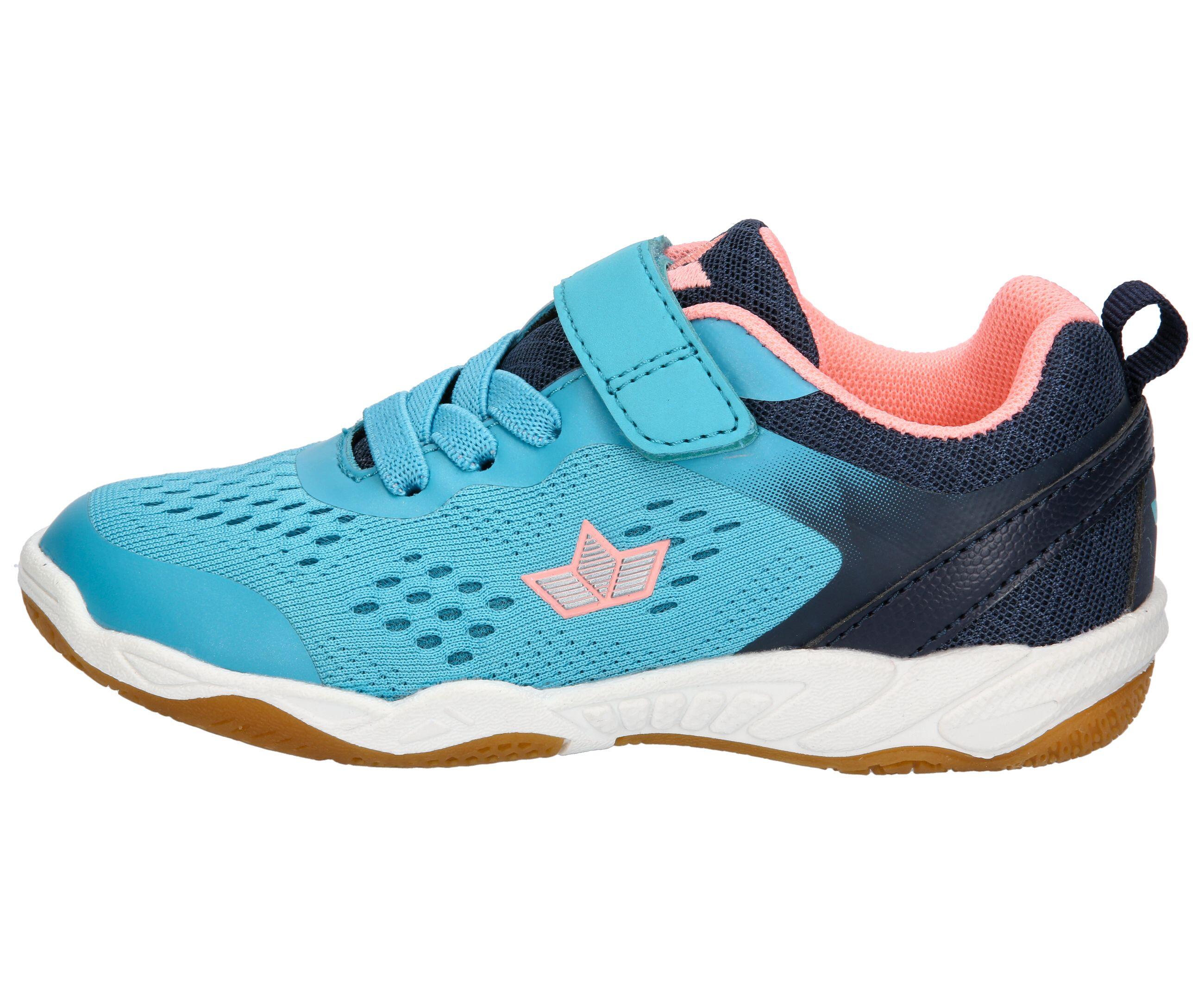 LICO Key VS Girls' Nylon Shoe Blue Velcro Removable Insole 2/5
