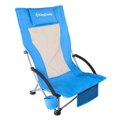 Chaise de camping plage allongée haute pliant bas 136 kg