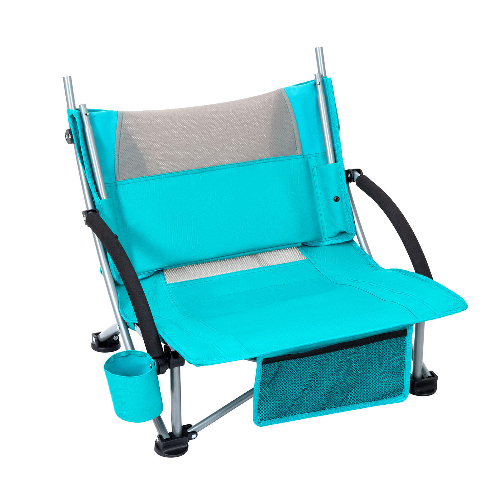 Chaise de camping plage allongée haute pliant bas 136 kg 4/7