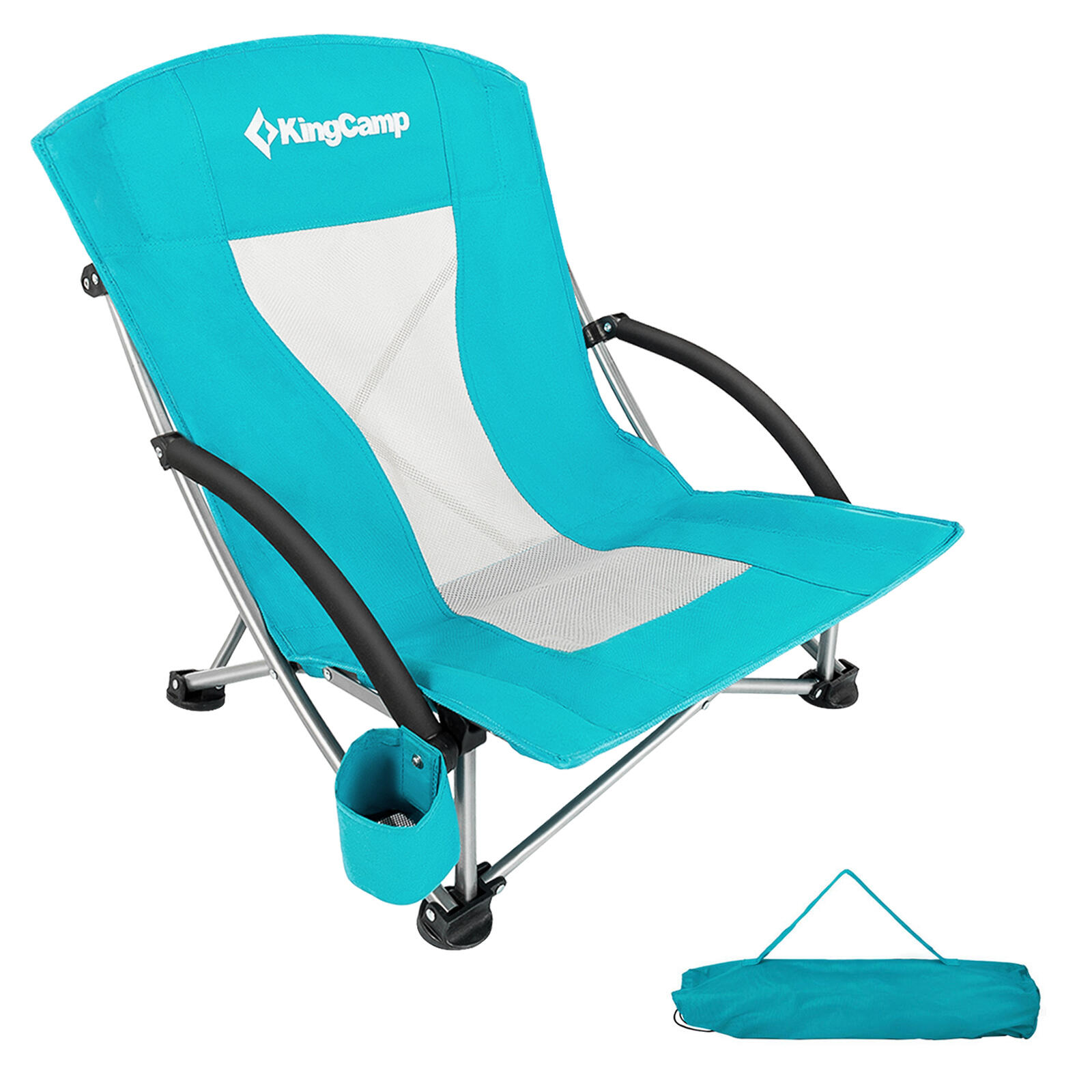 KINGCAMP Campingstoel Strandstoel Camping vouwstoel Laag 136kg