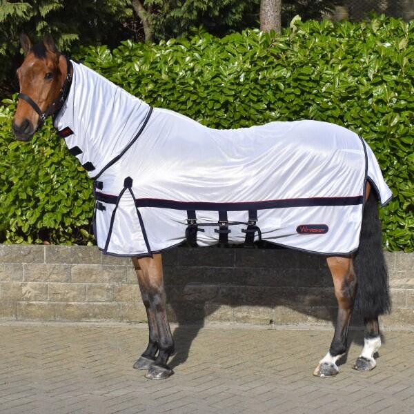 Whitaker Fly Mesh Horse Rug with Fixed Hood 1/3