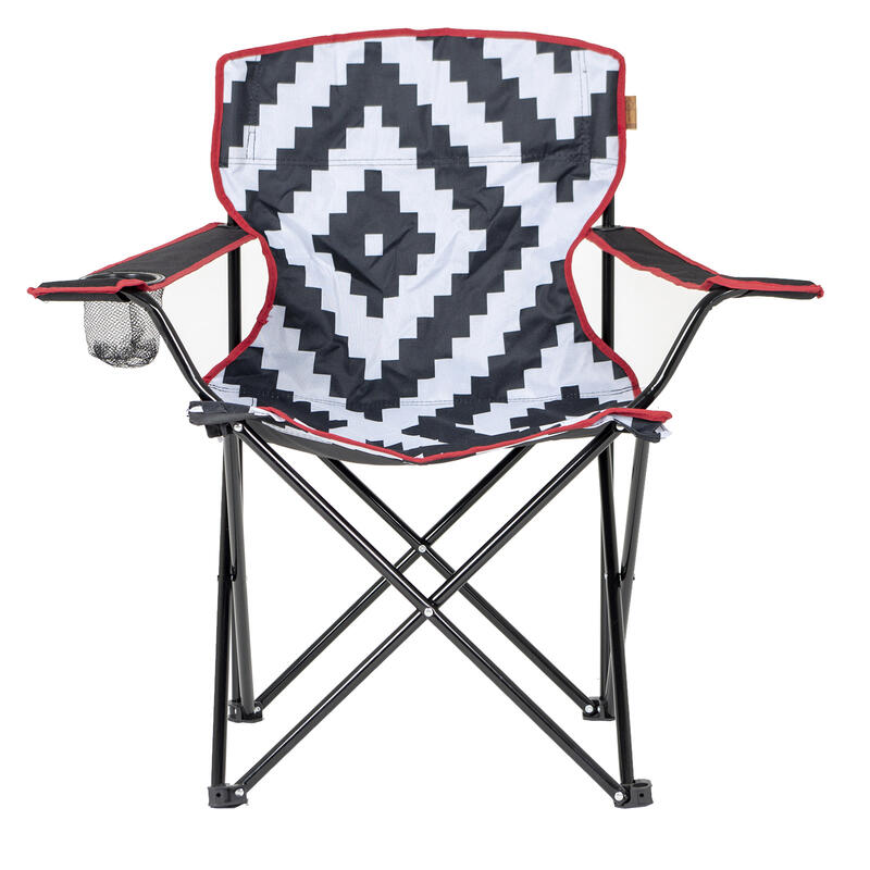 Bo-Camp - Urban Outdoor - Silla plegable - Madison - Negro/Blanco