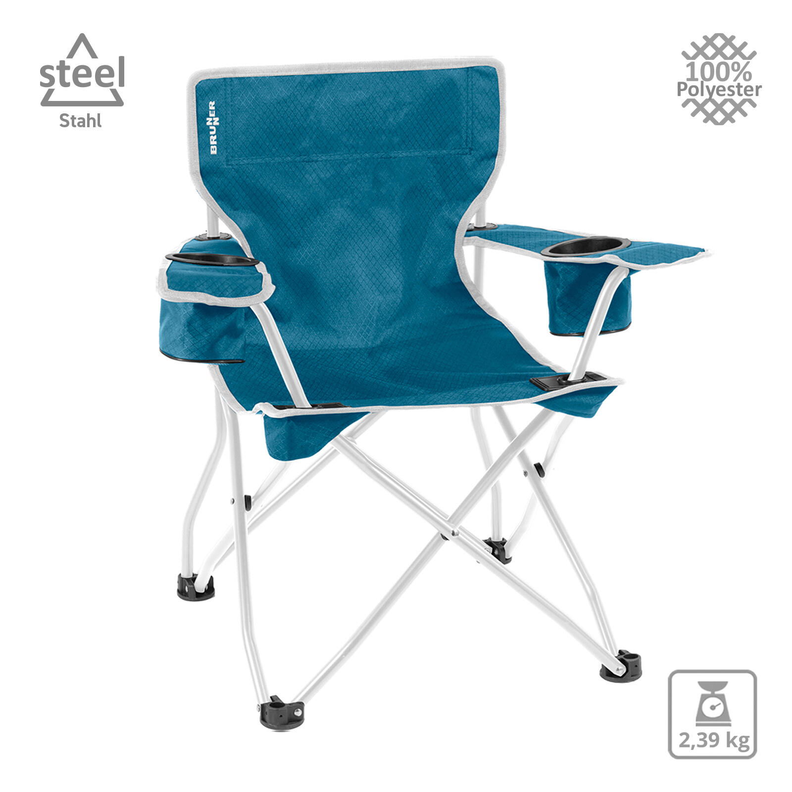 Kinder Campingstuhl Action Kids Camping Klappstuhl Strand Faltbar Stahl 60 kg 2/5
