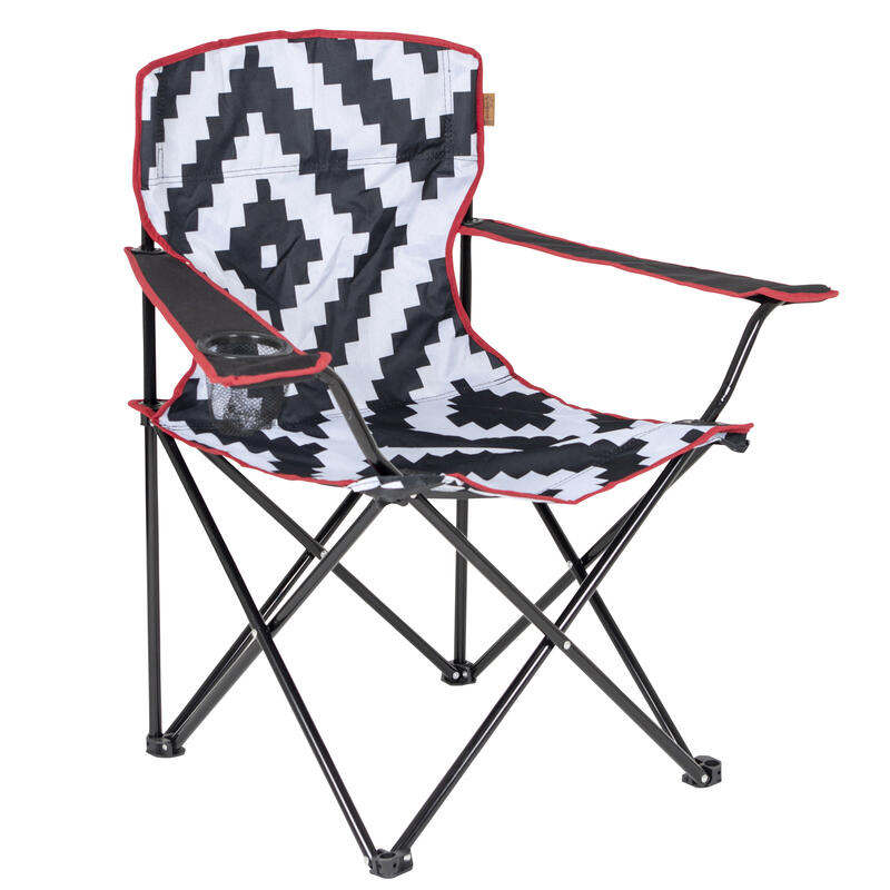 Bo-Camp - Urban Outdoor - Silla plegable - Madison - Negro/Blanco