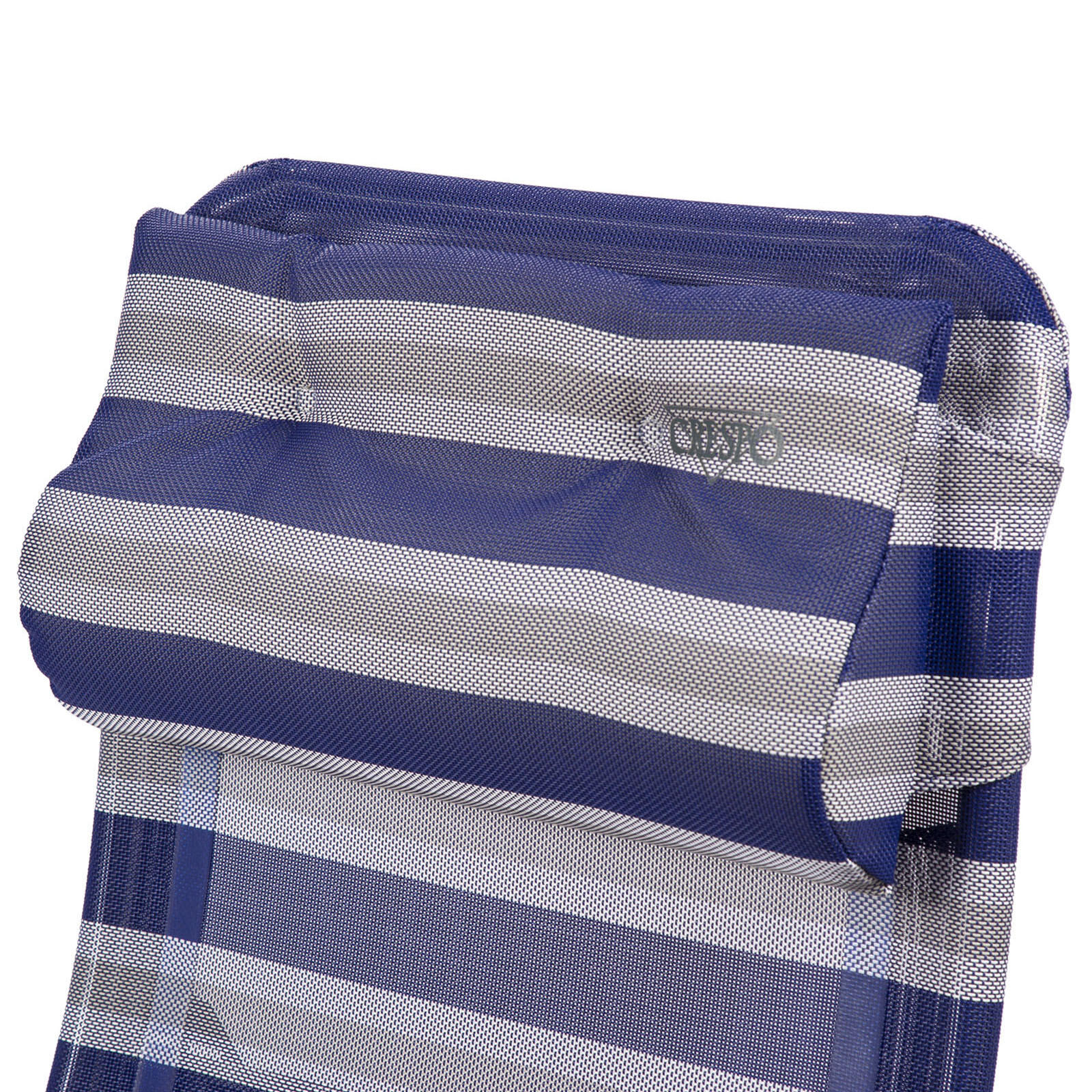 Crespo - Hoofdkussen - A/237 - Classic - Blauw gestreept 3/5