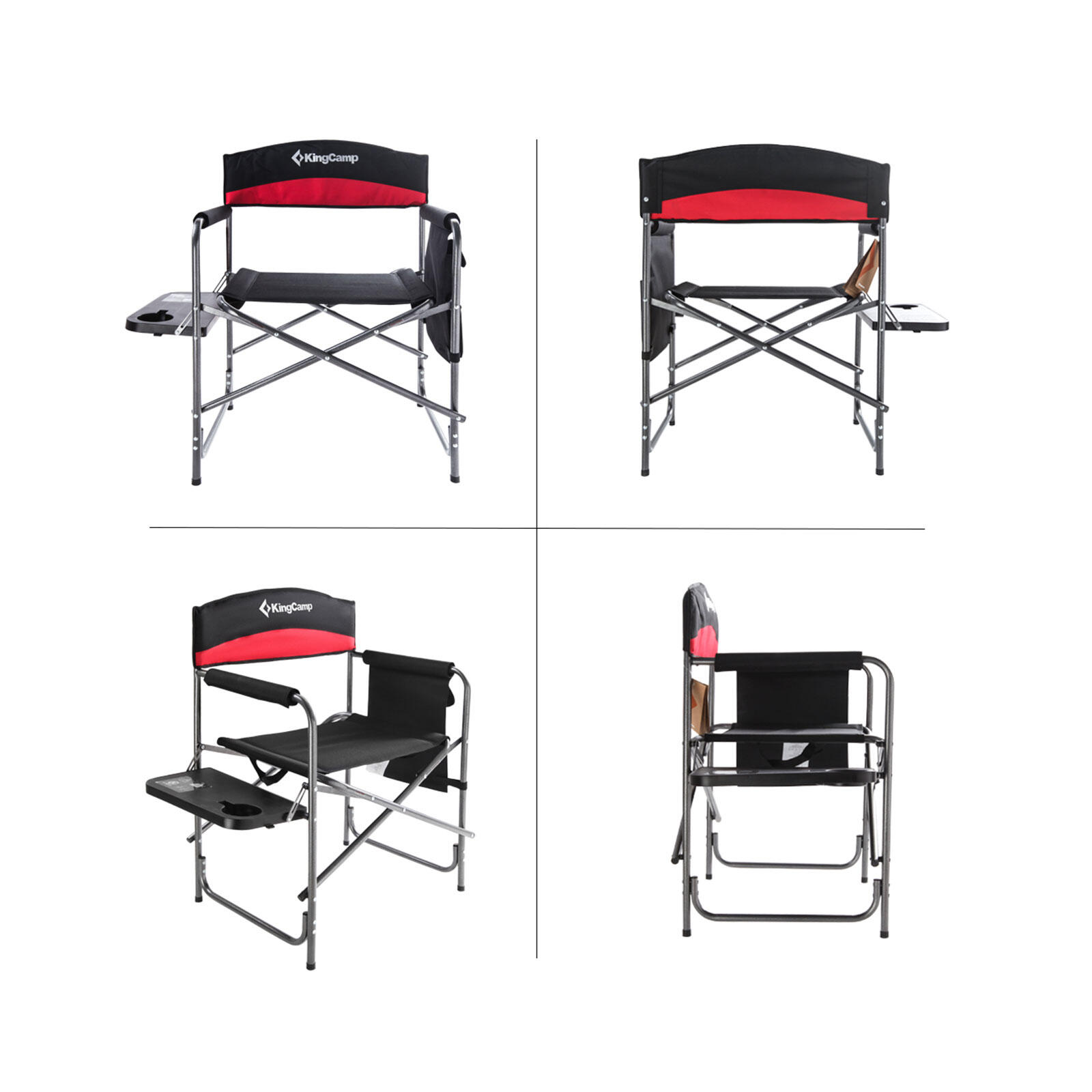 Silla de camping Director plegable Reposabrazos 180 kg 3/6