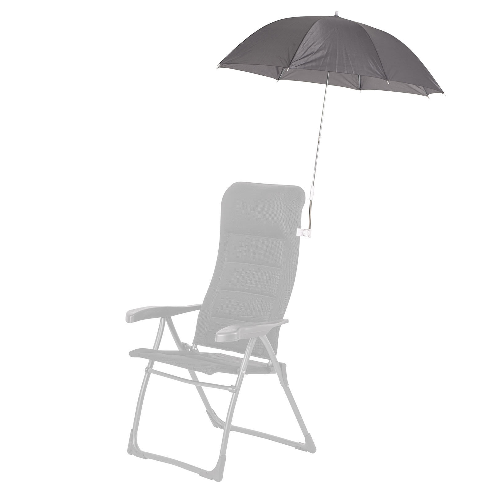 Bo-camp - Parasol Pour Chaise De Camping Parapluie Plage Pliante - Chaise - Gris - Taille Unique - Decathlon