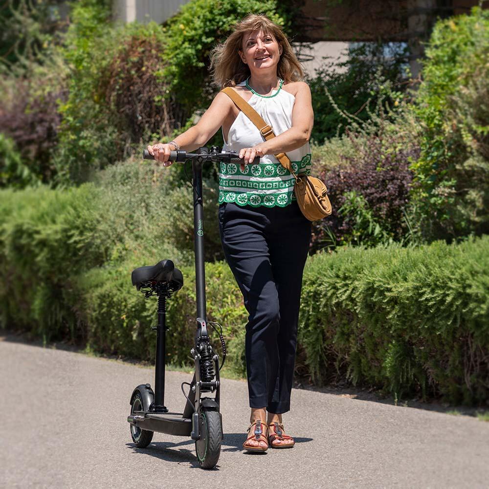 Sella pieghevole regolabile Youin You-Go L, M365, 1S - da 46 cm a 70 cm - Nera 3/6