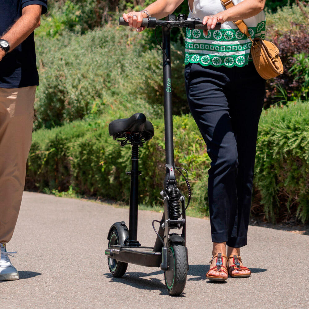 Sella pieghevole regolabile Youin You-Go L, M365, 1S - da 46 cm a 70 cm - Bianca 2/7