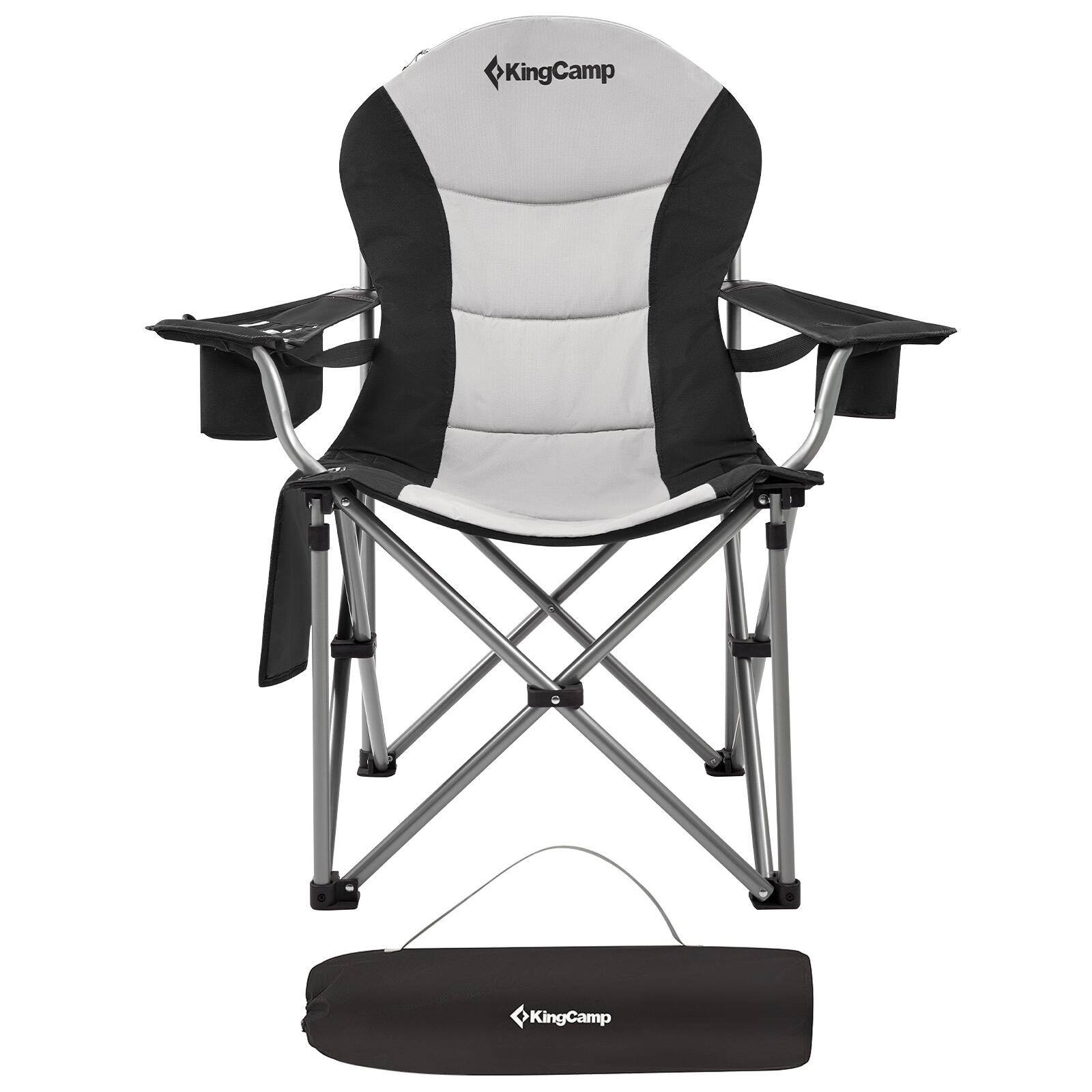 KINGCAMP Campingstoel Camping klapstoel Vouwstoel Vissen outdoor koeltas 160 kg