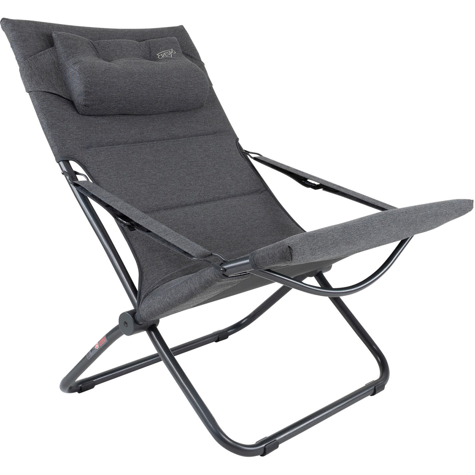 Crespo - Crespo - Lit Bain De Soleil - Ap/262 - Tex-comfort - Gris - Fauteuil - Gris - Taille Unique - Decathlon