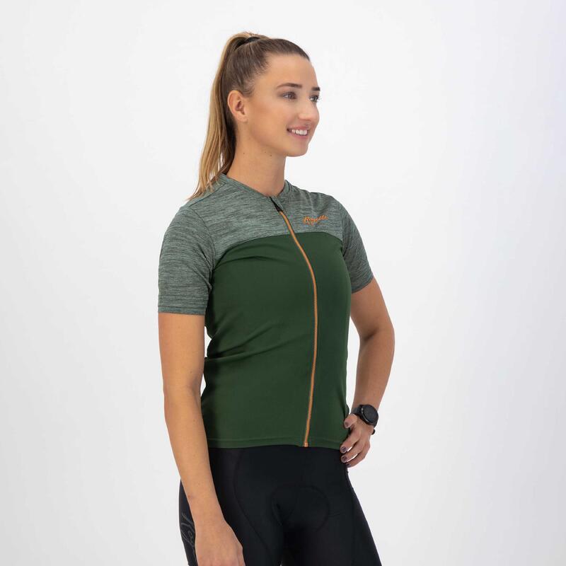 Maillot Manches Courtes Velo Femme - Melange