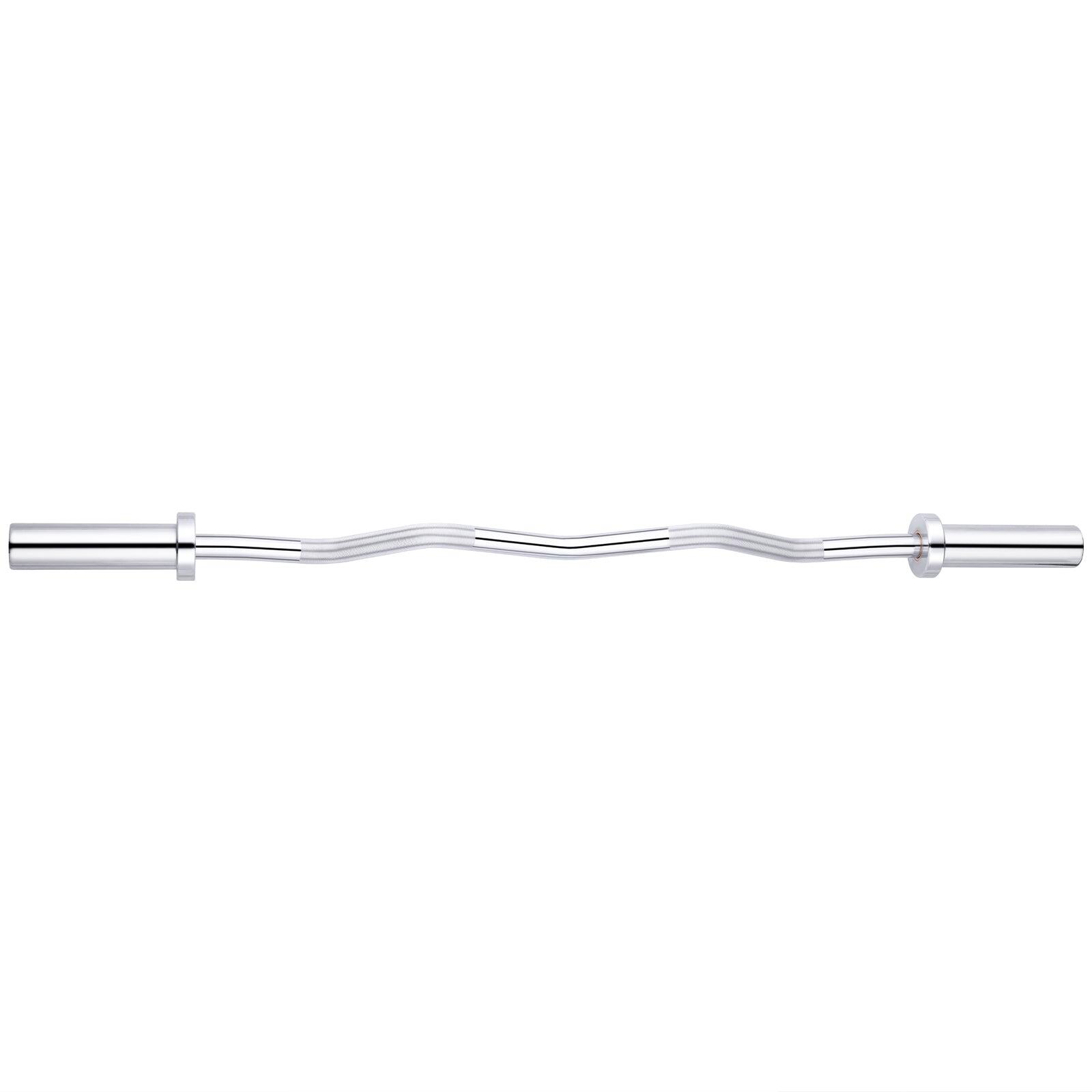ManiBoom Barra Pesas Z Curly 120 Cm De 8,5kg Para Discos Y Pesas