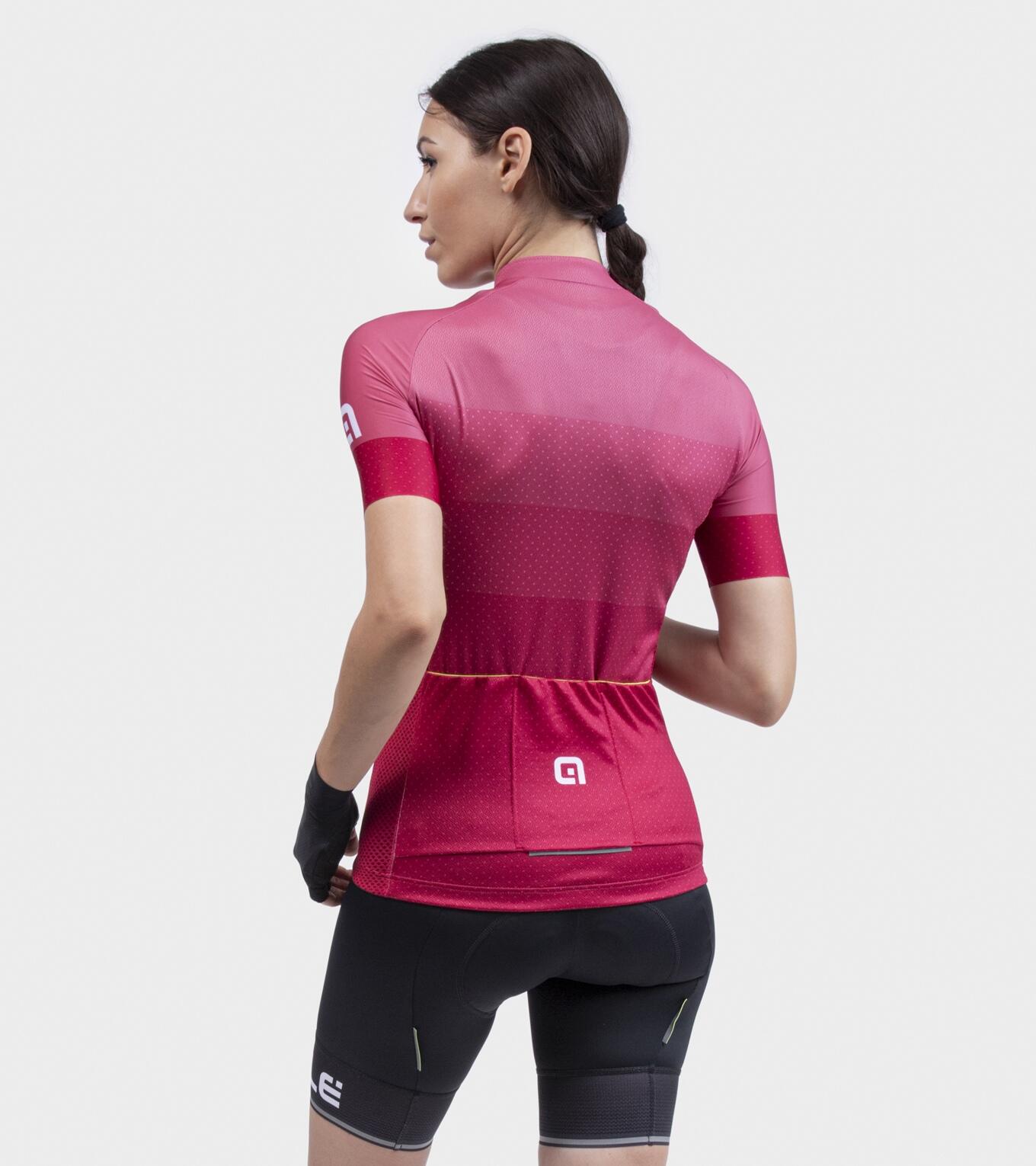 Maglia manica corta da donna Alé Level Bordeaux 4/7