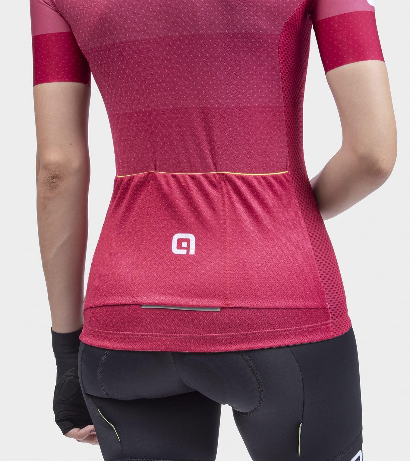 Maglia manica corta da donna Alé Level Bordeaux 6/7