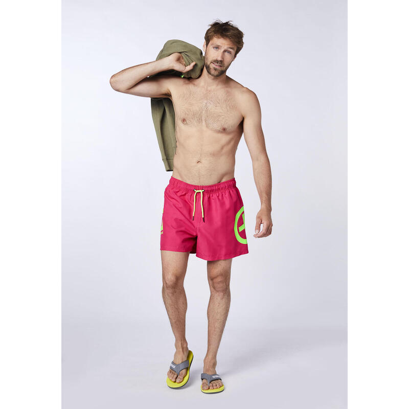 Badeshorts im Plus-Minus-Design