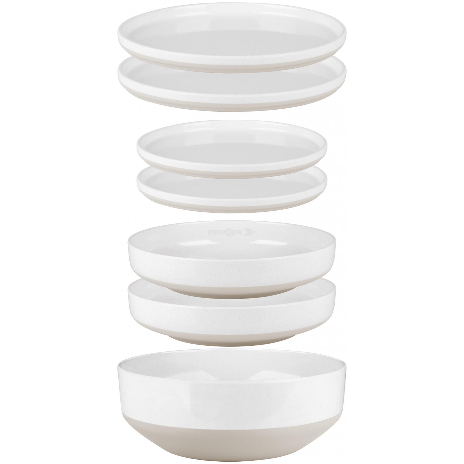 Bestekset Odette Camping Servies Reis Picknick Borden Melamine 1/2