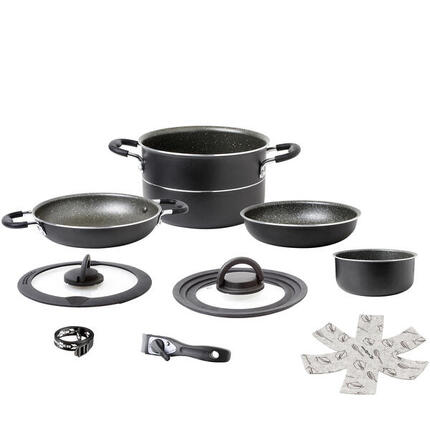 Alu Koch Set Pirate Ø20 Camping Outdoor Koch Geschirr Küche Topf Pfanne