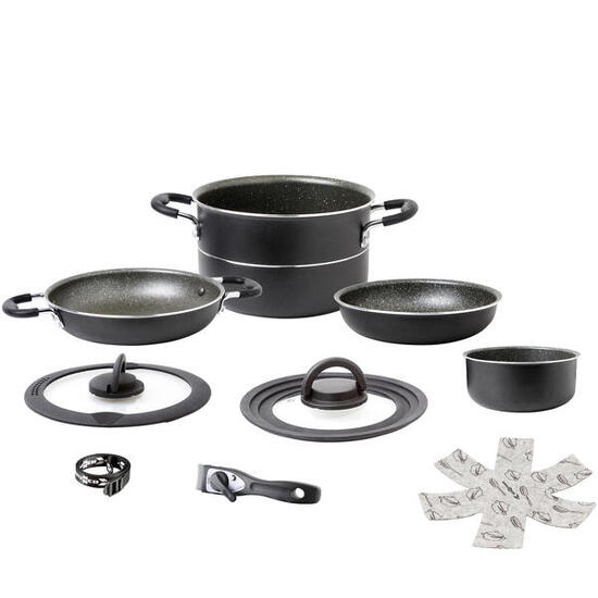 Alu Koch Set Pirate Ø20 Camping Outdoor Koch Geschirr Küche Topf Pfanne