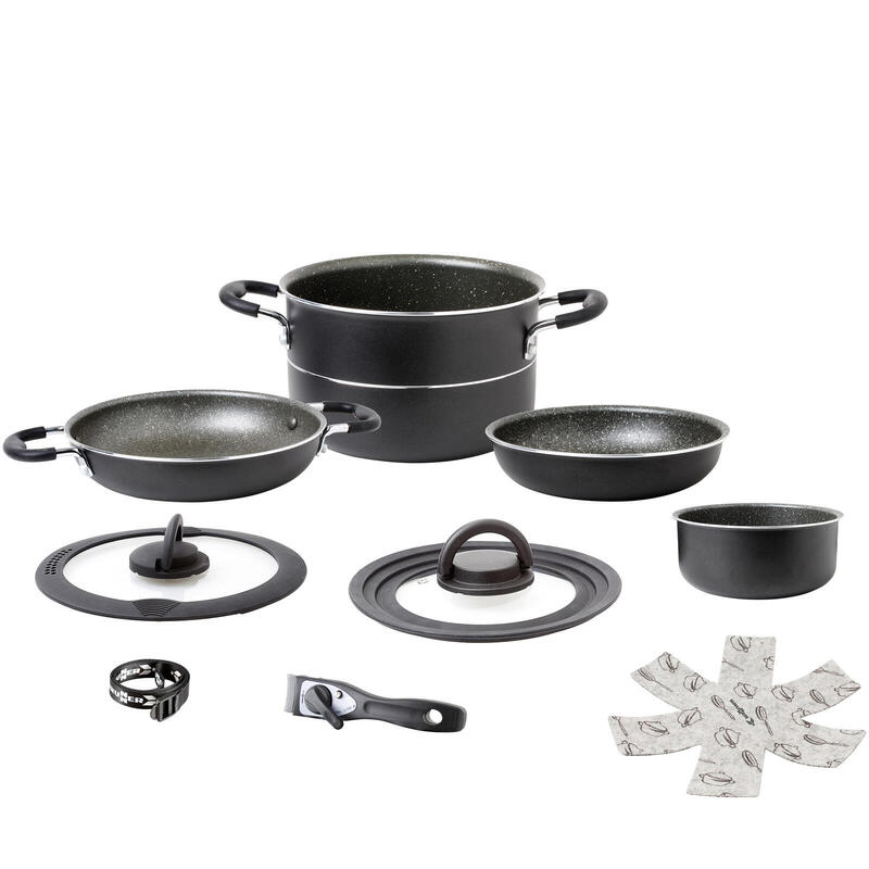 Alu Set Pirate Ø20 Camping Outdoor Vaisselle Cuisine Casserole Poêle