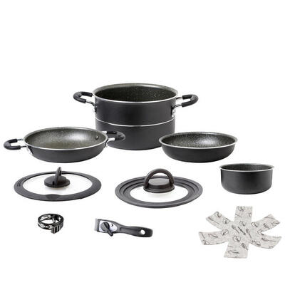 Aluminium set piraat ø24 camping buiten servies keuken pot pan