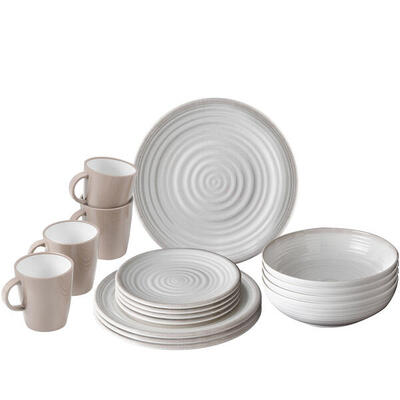 Camping servies melamine set lunch box 16 stuks reis borden