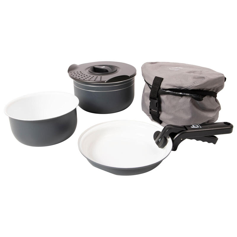 Set de cuisine céramique 7 pièces Alu Vaisselle camping Poêle anti-adhésive