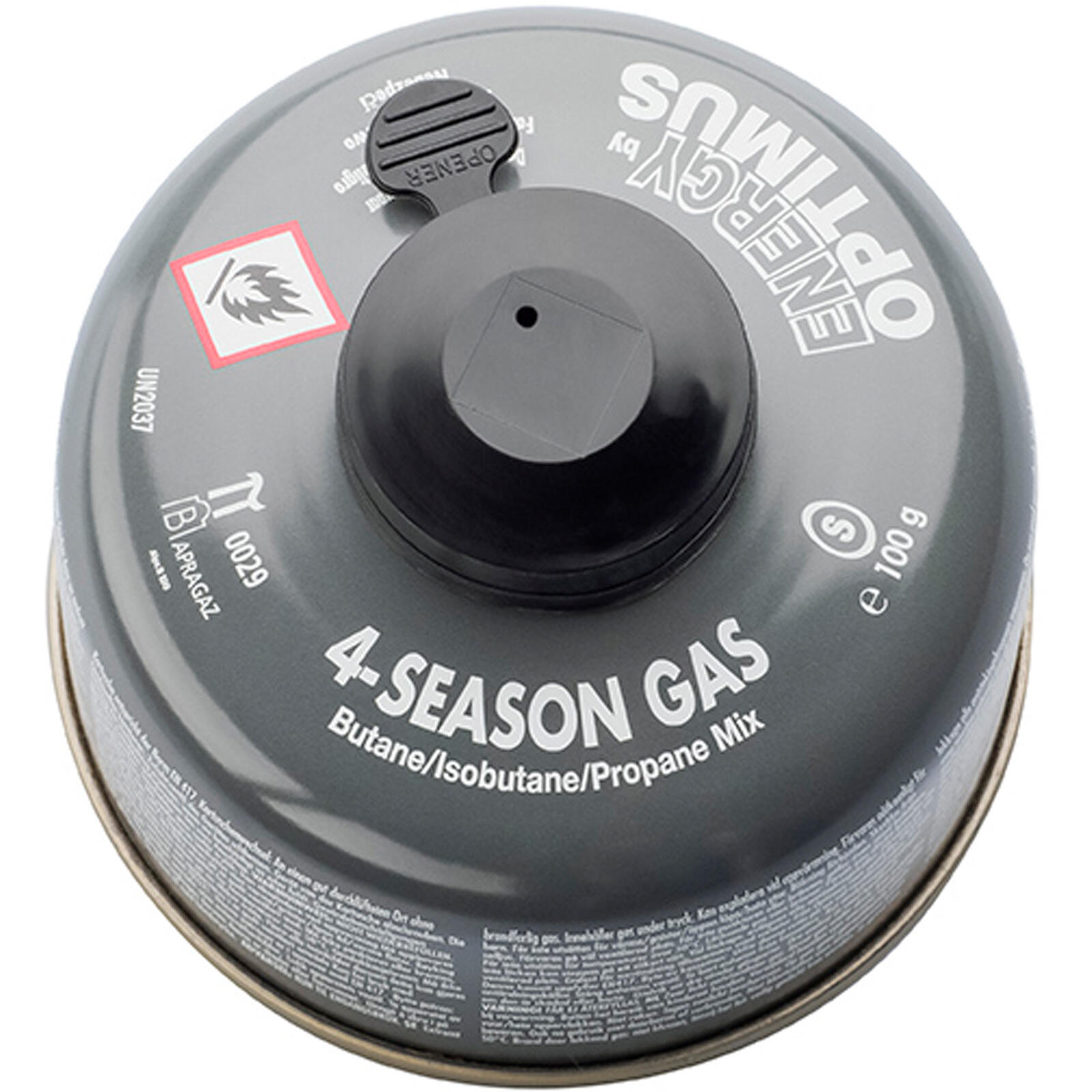 Schraubkartusche 4-Season Ventil Gas Kartusche Iso Butan/Propan 100 g 3/4