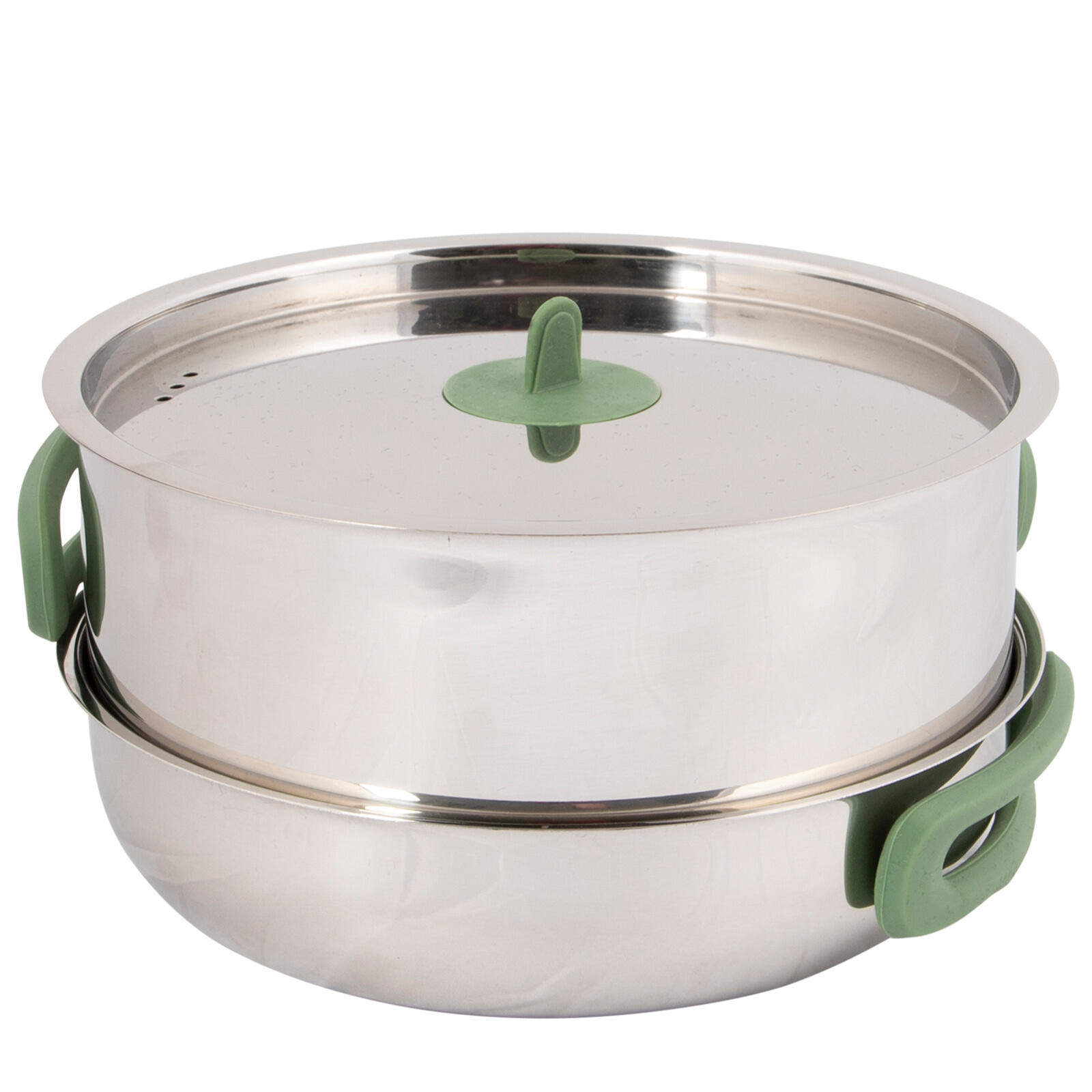 Set da cucina 4 pezzi Campeggio pentole stoviglie impilabili acciaio inox 4/7