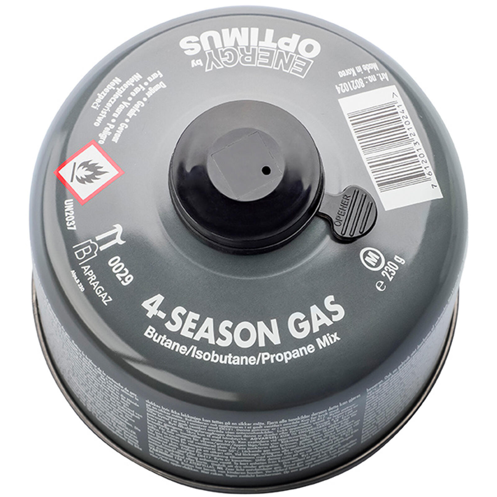 12x Schraubkartusche 4Season Ventil Gas Kartusche Iso Butan/Propan 230 g 4/5