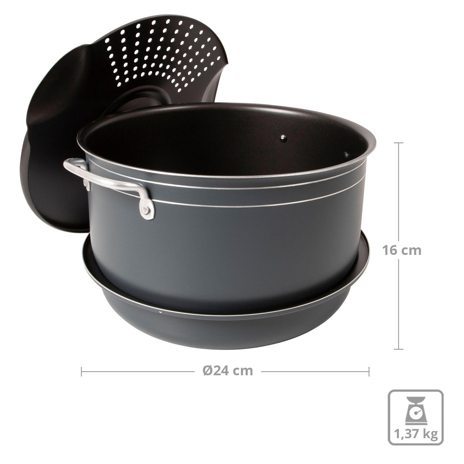 Batterie de cuisine - Camping - 7 Pièces - Aluminium 2/7
