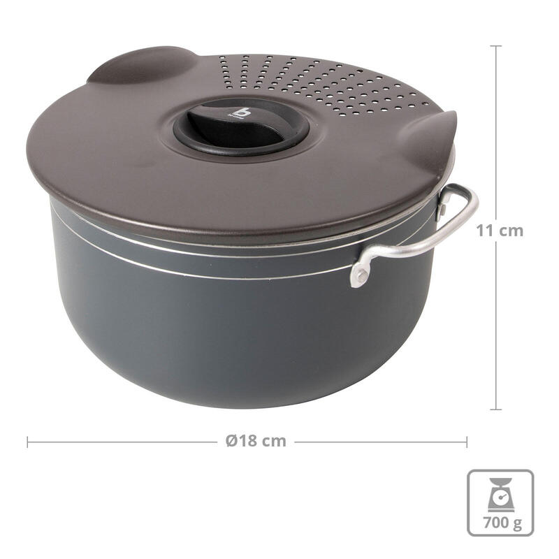 Set de cuisine en céramique 5 pièces Alu Vaisselle camping Poêle anti-adhésive