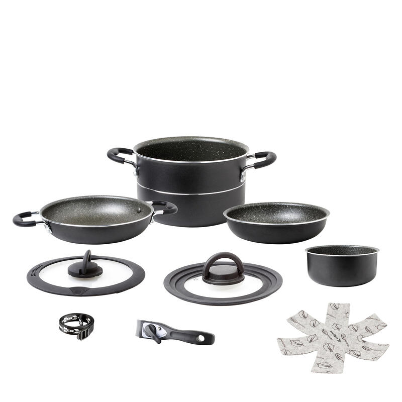 Alu Set Pirate Ø22 Camping Outdoor Vaisselle Cuisine Casserole Poêle