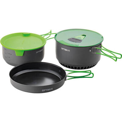 Camping Kochset Terra Camp 4 Geschirr Küche Topf Pfanne Alu 1.16 kg