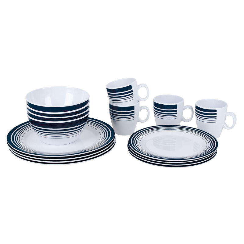 Camping servies set melamine 16-delige reis borden