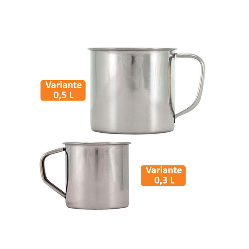 Tasse de camping en acier inoxydable à café BW Vaisselle 0,3 L