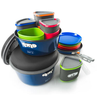 Camping servies bugaboo pot pan keuken stapelbaar 23 stuks