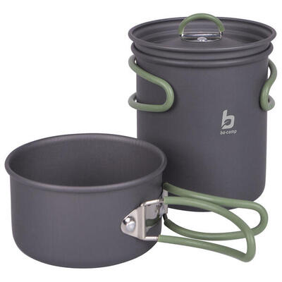Camping Koch Geschirr Kochset 2tlg Campinggeschirr Trekking Outdoor Pfanne Alu