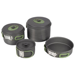 Batterie de cuisine de camping pliante en aluminium de haute qualité