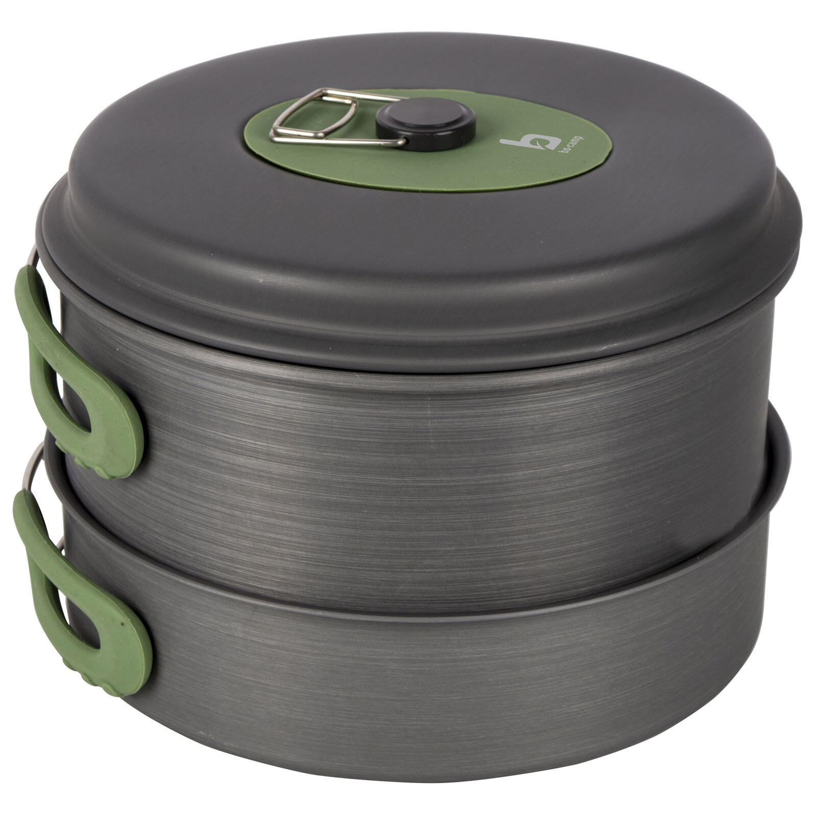 Pentole da Campeggio Set cucina toviglie padella antiaderente impilabile 3/7