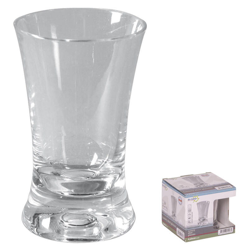 Lot de 4 verres à liqueur Camping Shots courts verre plastique Pinnchen 45ml
