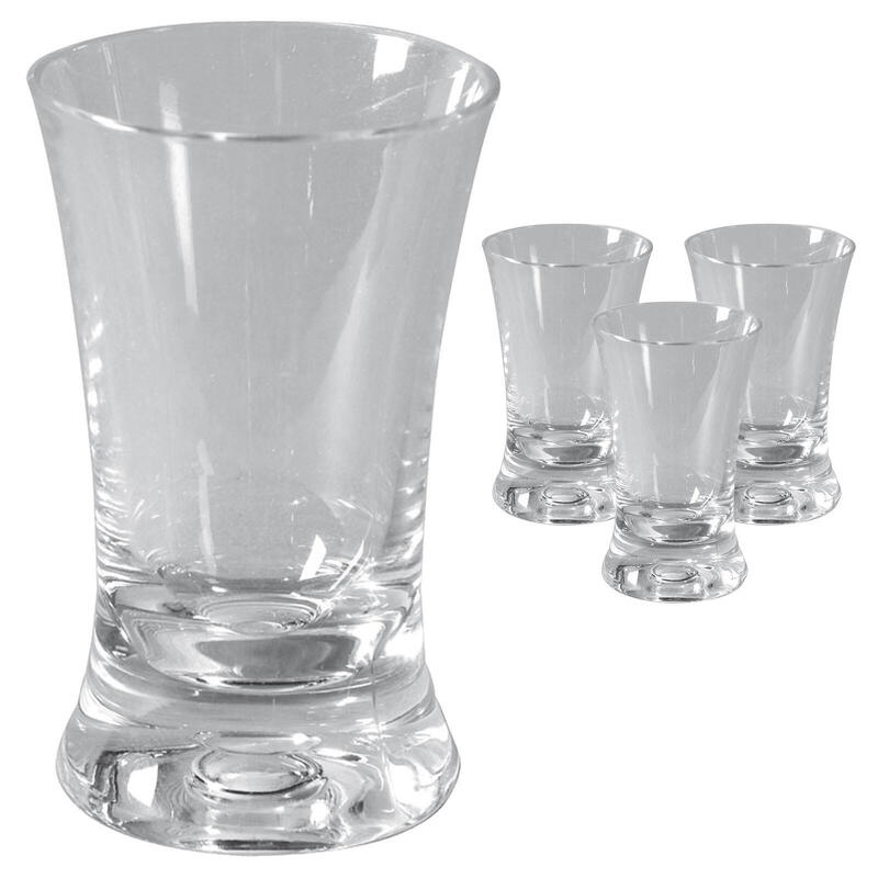 Lot de 4 verres à liqueur Camping Shots courts verre plastique Pinnchen 45ml
