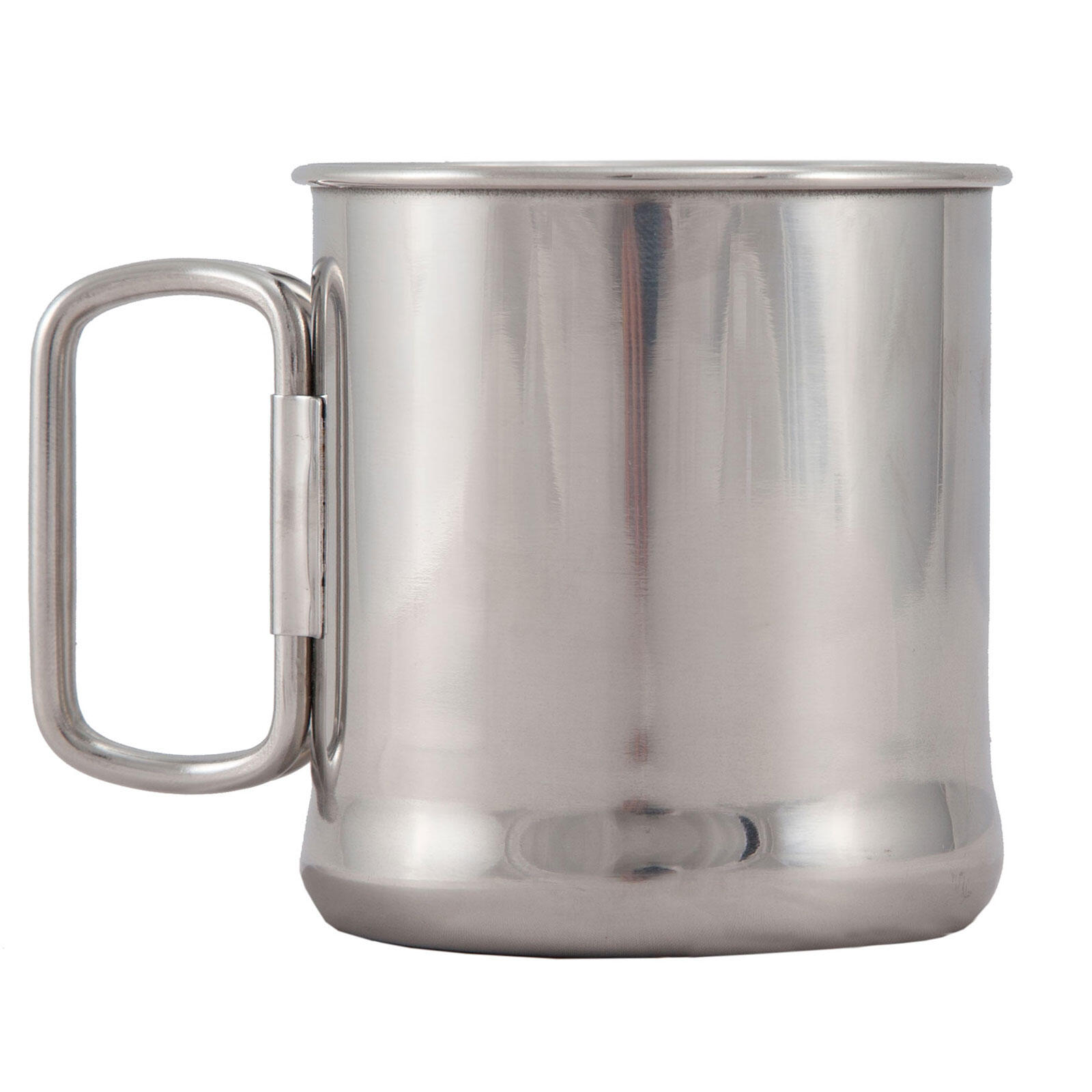 Camping taza plegable de acero inoxidable 0.3L beber café vajilla 2/2