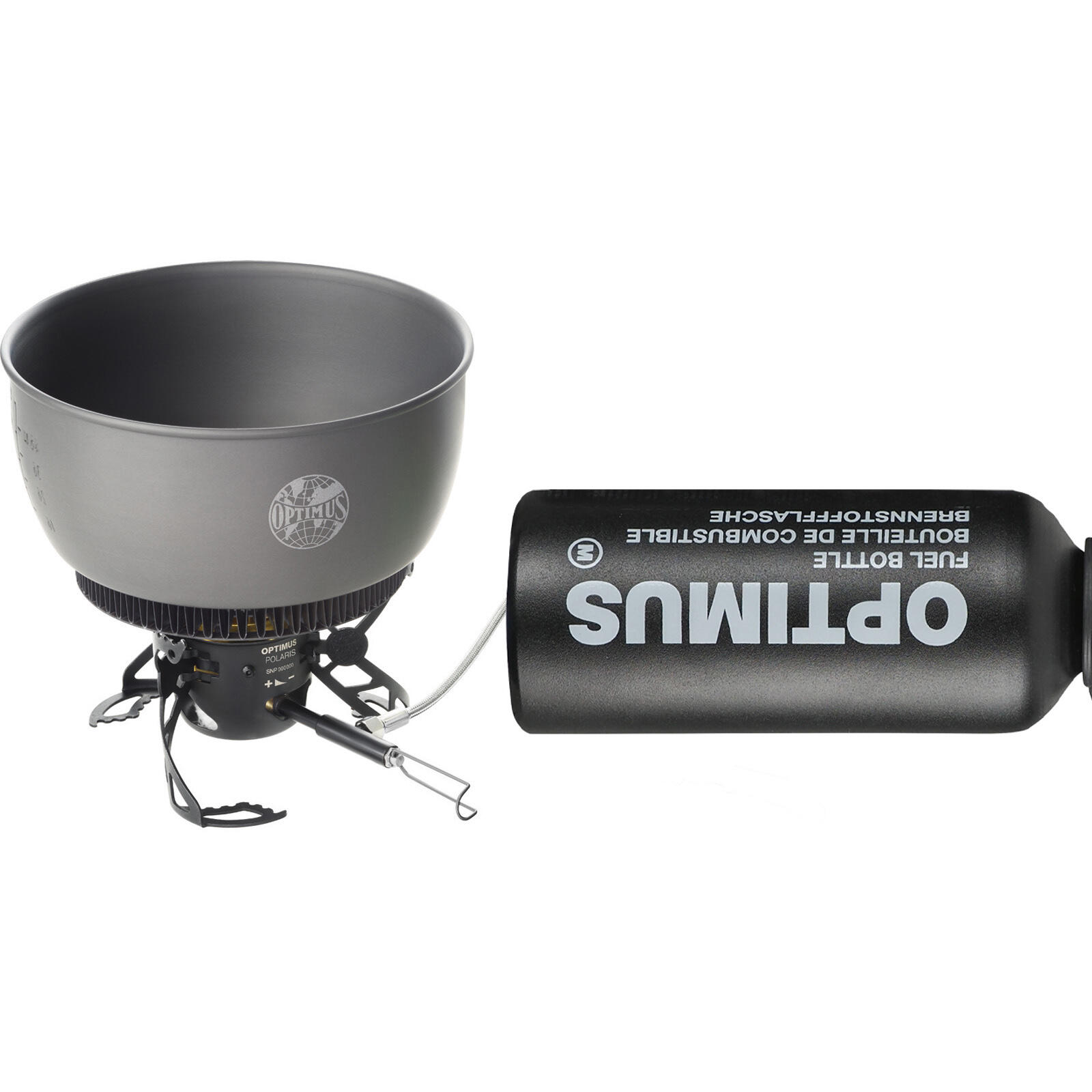Camping Réchaud à gaz Polaris Optifuel Tactical essence pliable 4200 W 4/5