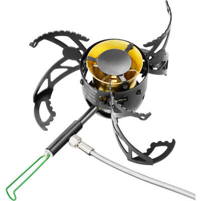 Camping Gaskocher Polaris Optifuel Benzin Kocher Outdoor Faltbar 4200 W