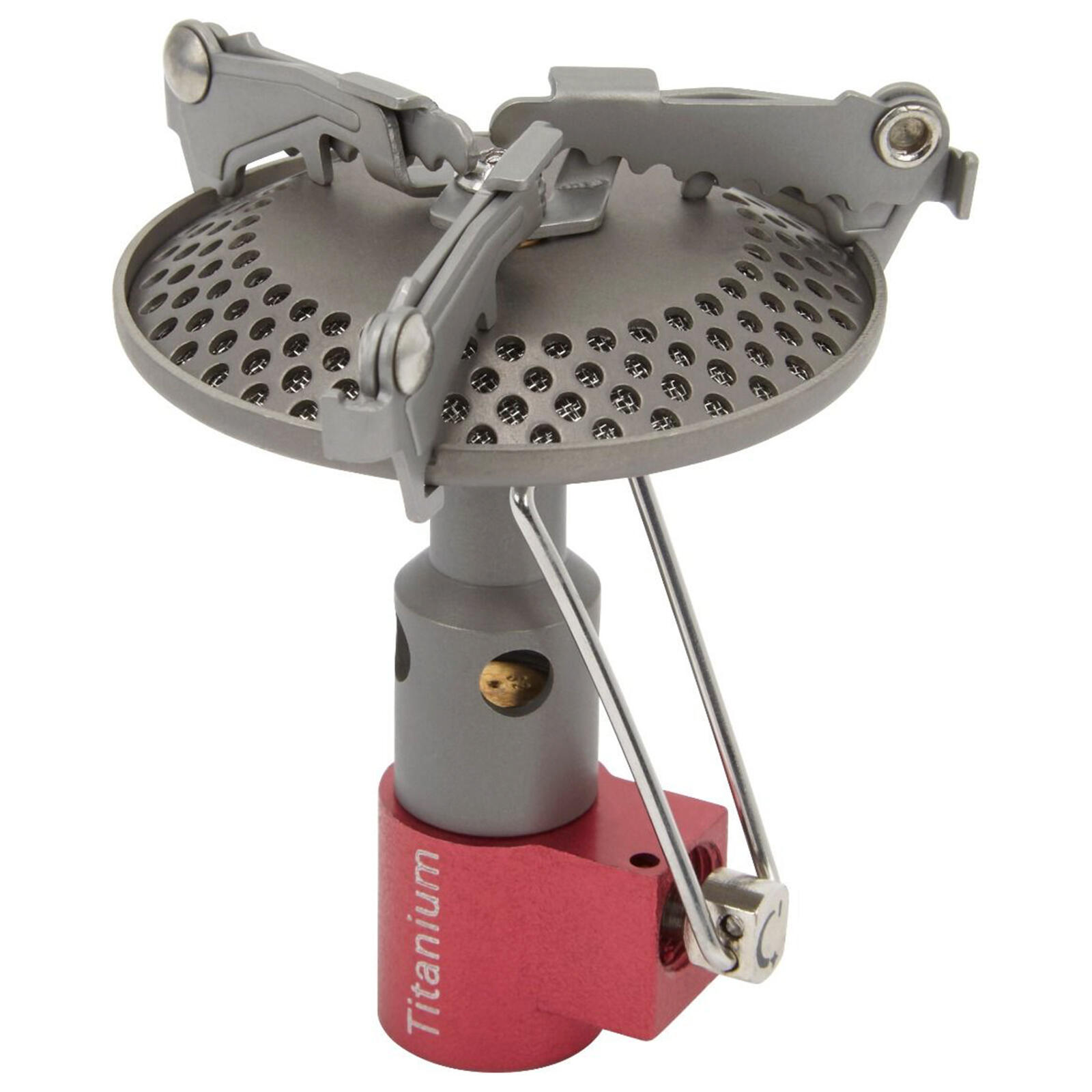 Go System - Flyti Stove Mini Titan Camping Réchaud À Gaz Trekking Outdoor Pliable 3kw - Réchaud - Gris|rouge - Taille Unique - Decathlon