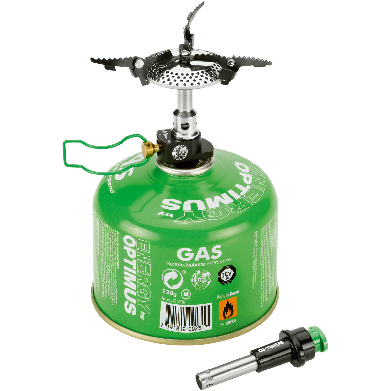 Camping Gaskocher Crux Lite Mini Kocher Trekking Outdoor Piezo 3000W 72g 3/6
