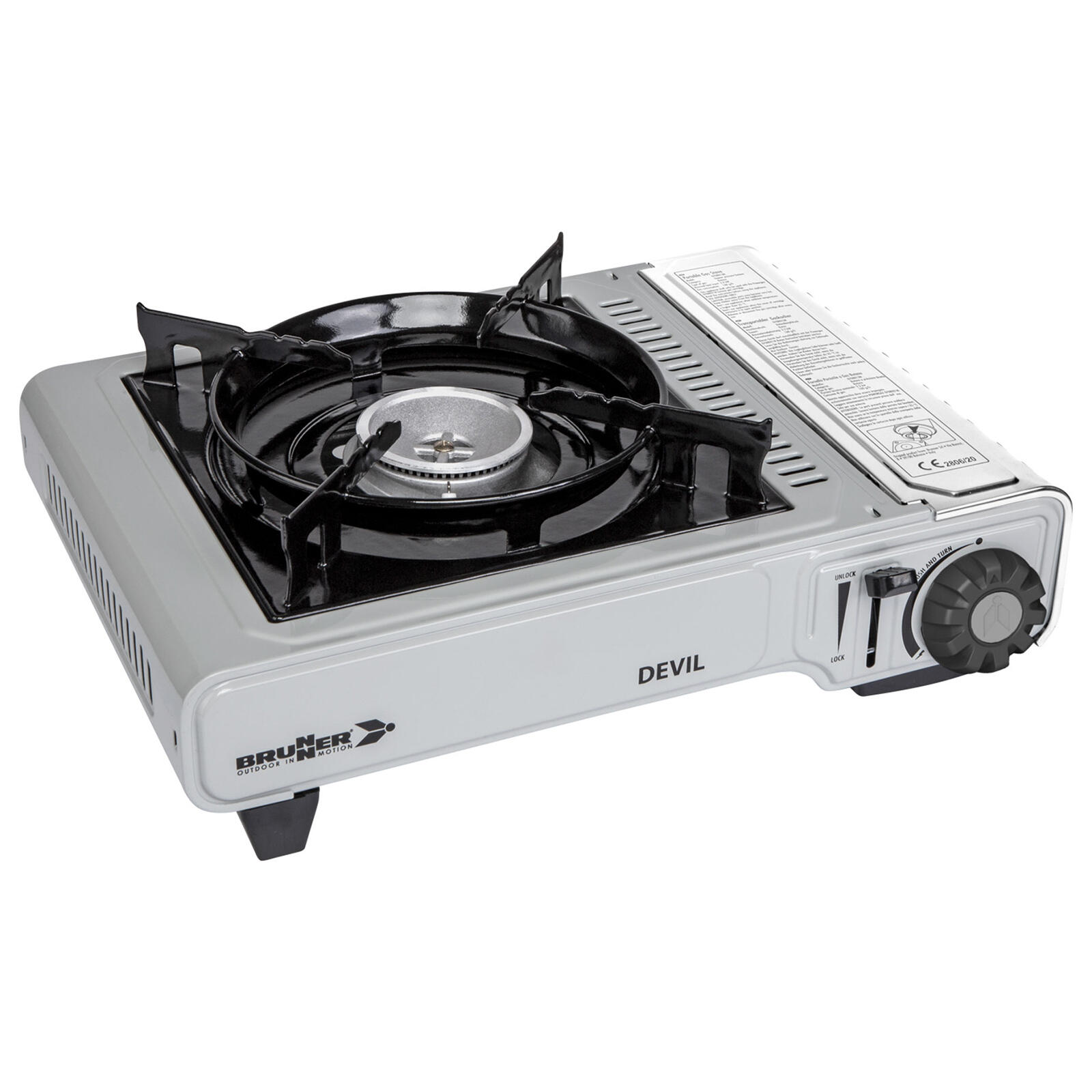 BRUNNER Camping gasfornuis Devil tafelgrill piezo 2200 W